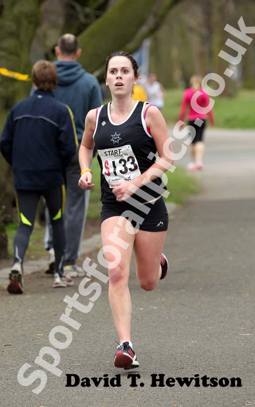 Natalie Grang (Rotherham),  Womens Northern 6 Stage Road Relay, Sefton Park, Liverpool.